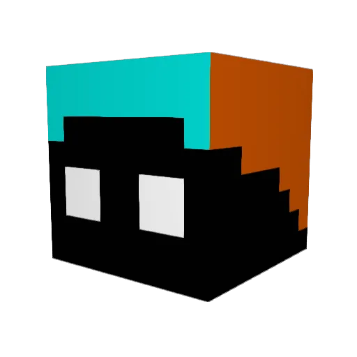 Jericho_T02 Minecraft avatar head, 3D render