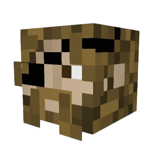 Jeriicho_x Minecraft avatar head, 3D render