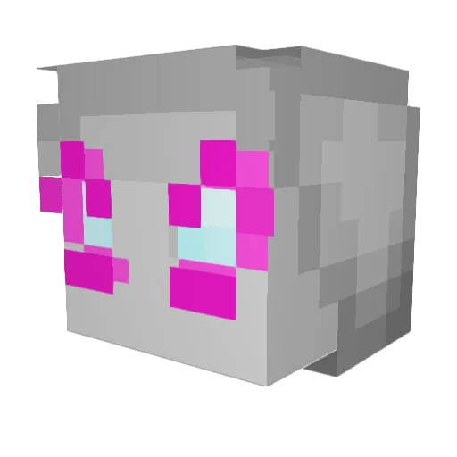 Jerikho Minecraft avatar head, 3D render
