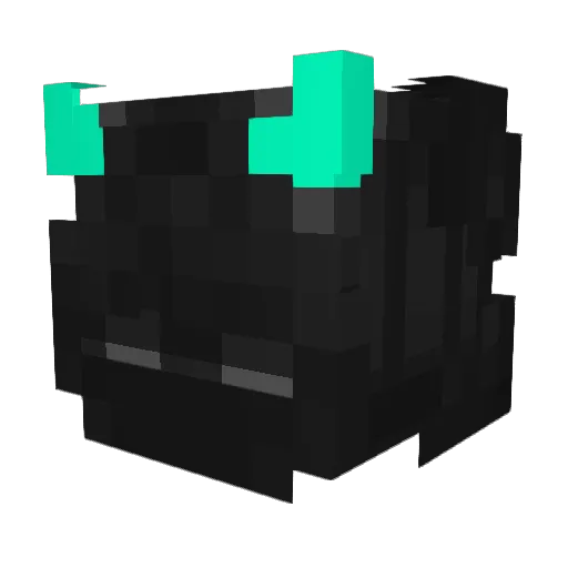 Jerish Minecraft avatar head, 3D render