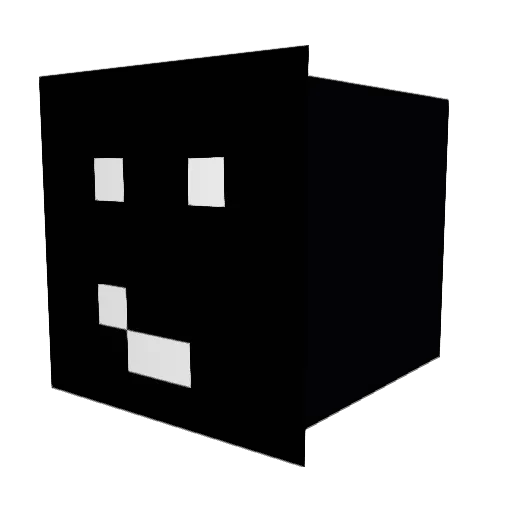 Jerkian Minecraft avatar head, 3D render