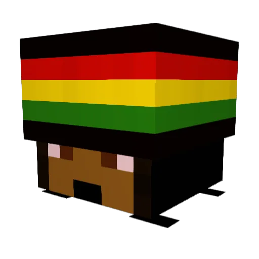 Jerko1337 Minecraft avatar head, 3D render