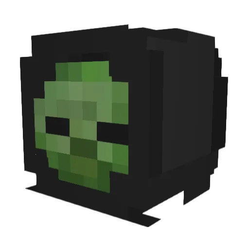 Jerky38 Minecraft avatar head, 3D render
