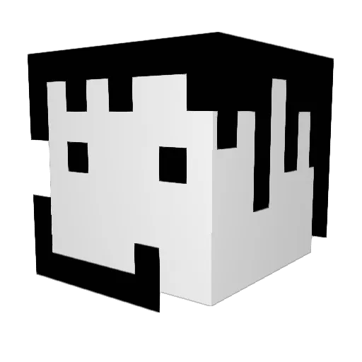 Jerky666h Minecraft avatar head, 3D render