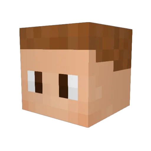 JerkyHades Minecraft avatar head, 3D render