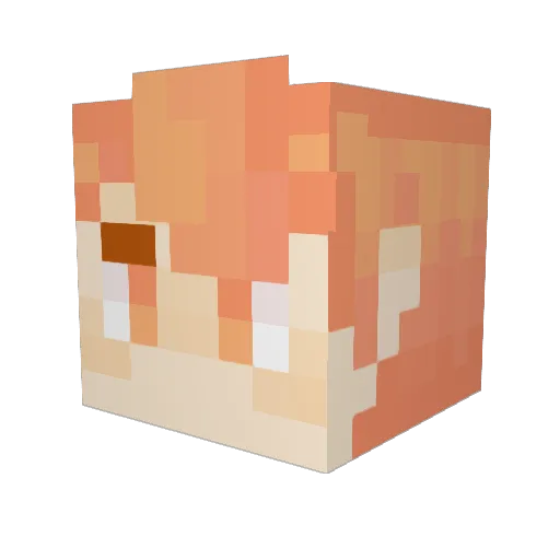 Jermalicious Minecraft avatar head, 3D render