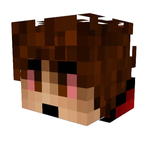Jermay Minecraft avatar head, 3D render