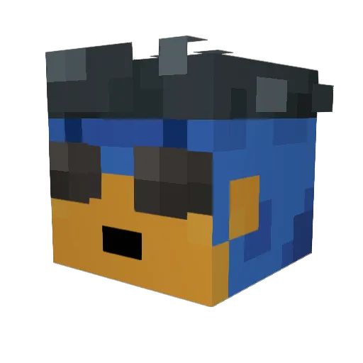 Jermlol1 Minecraft avatar head, 3D render