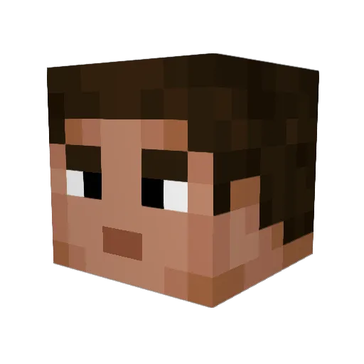 JermsyBoy Minecraft avatar head, 3D render