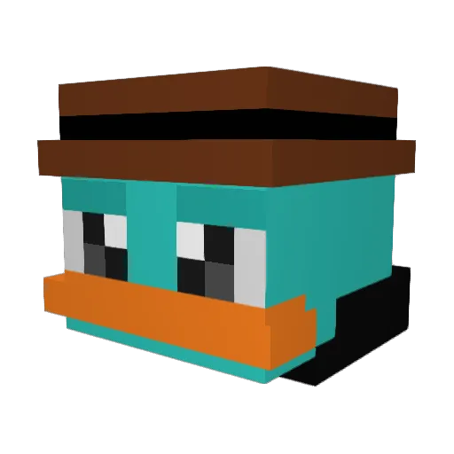 Jermyx Minecraft avatar head, 3D render