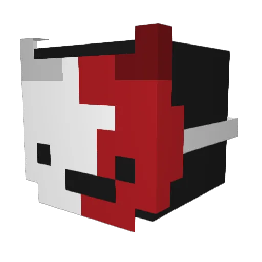 Jero1112 Minecraft avatar head, 3D render