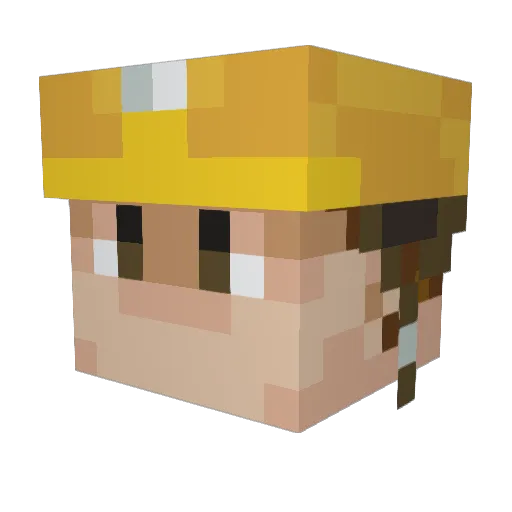 JeroenBuilder Minecraft avatar head, 3D render