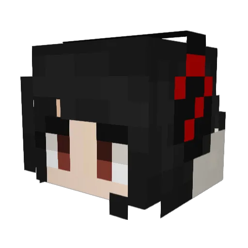 Jeroker Minecraft avatar head, 3D render