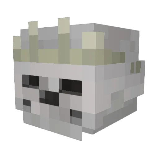 Jerom_08 Minecraft avatar head, 3D render