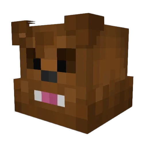 JeromeASF Minecraft avatar head, 3D render