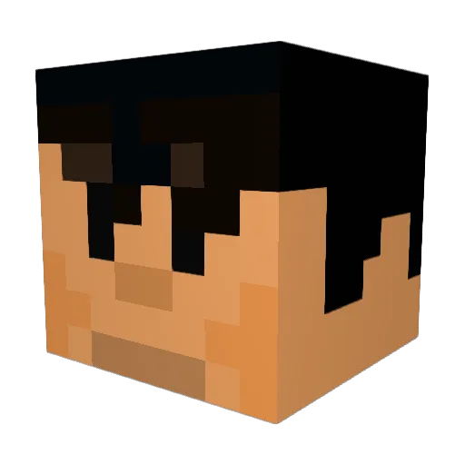 JeromeMatteus Minecraft avatar head, 3D render
