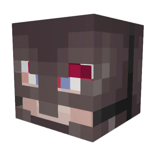 JeromeSoldier Minecraft avatar head, 3D render