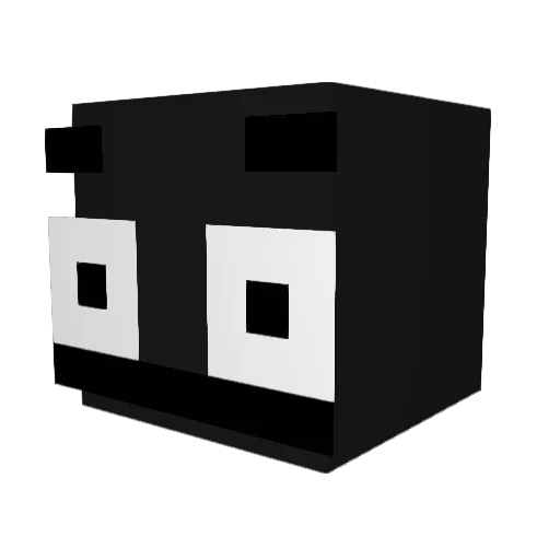 Jerpie Minecraft avatar head, 3D render