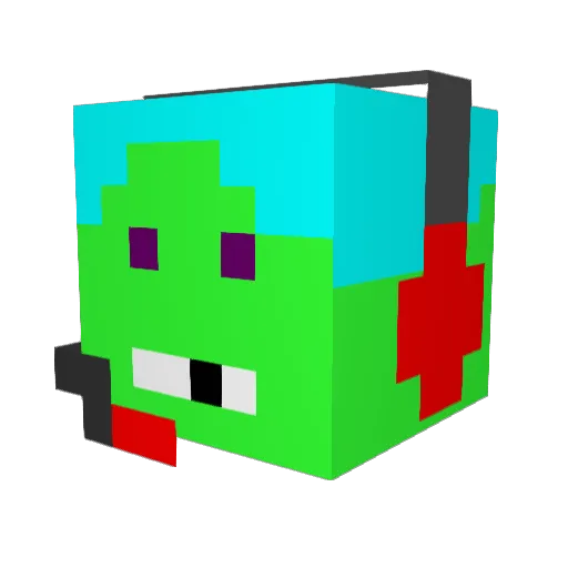 Jerre2201 Minecraft avatar head, 3D render