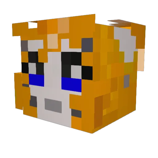 Jerrod2007 Minecraft avatar head, 3D render