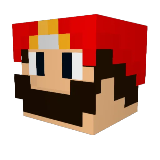 Jerry0132 Minecraft avatar head, 3D render