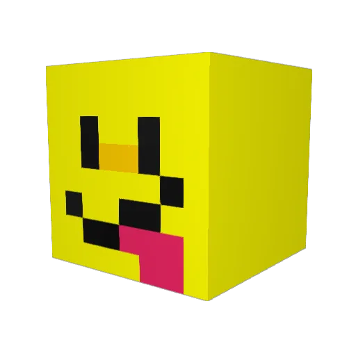 Jerry1heberry Minecraft avatar head, 3D render