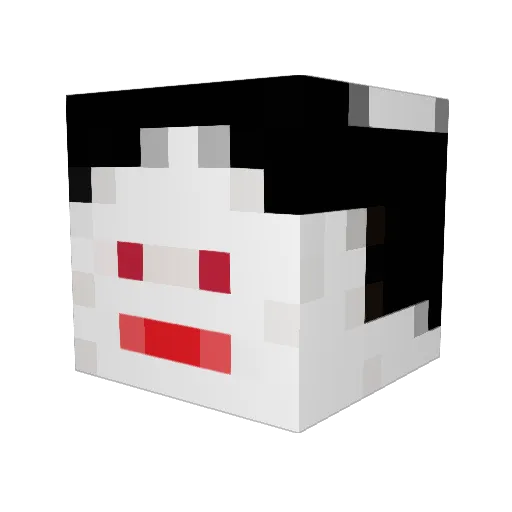JerryCaspar Minecraft avatar head, 3D render