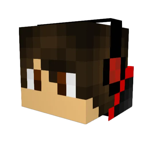 JerryJgamer Minecraft avatar head, 3D render