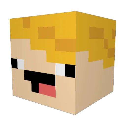 JerryLovesTacos Minecraft avatar head, 3D render