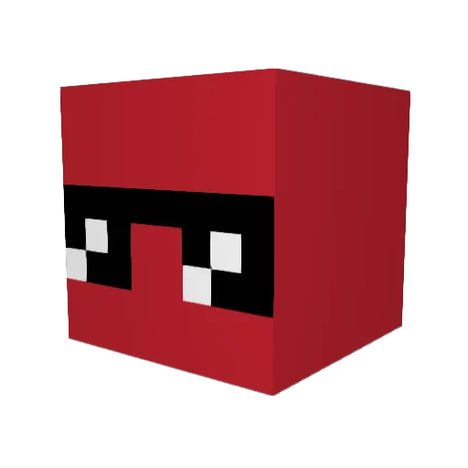 JerryOF Minecraft avatar head, 3D render