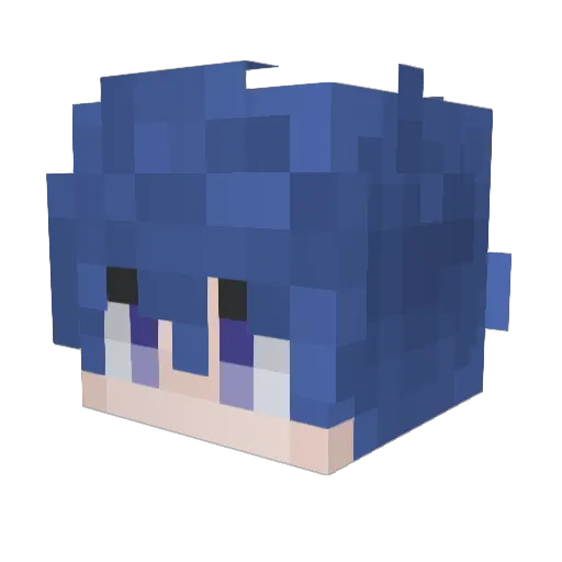JerryOats Minecraft avatar head, 3D render