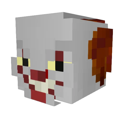 JerrySlice_ Minecraft avatar head, 3D render