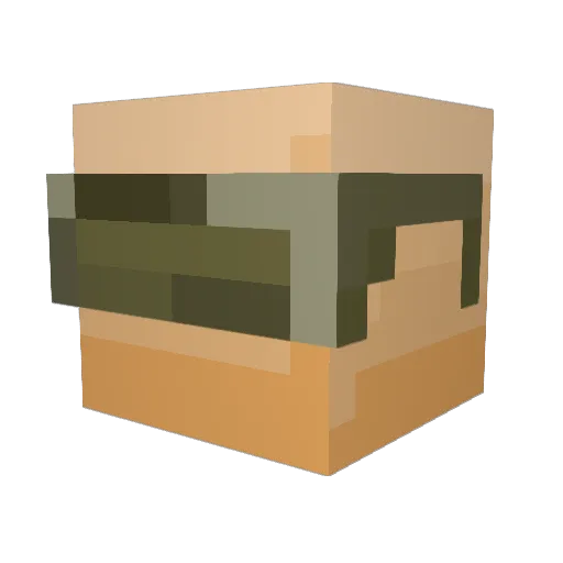JerryTheLiar Minecraft avatar head, 3D render