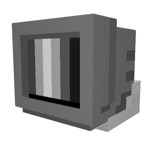 Jerry_Springer_ Minecraft avatar head, 3D render