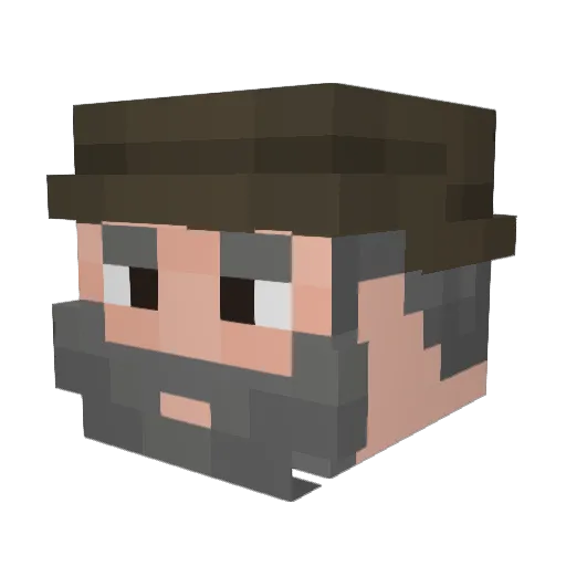 Jerry_Sweets Minecraft avatar head, 3D render