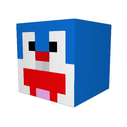 Jerry_ho Minecraft avatar head, 3D render