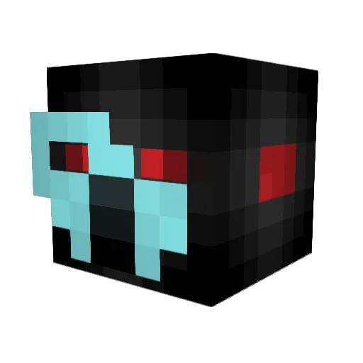 Jerrynon Minecraft avatar head, 3D render