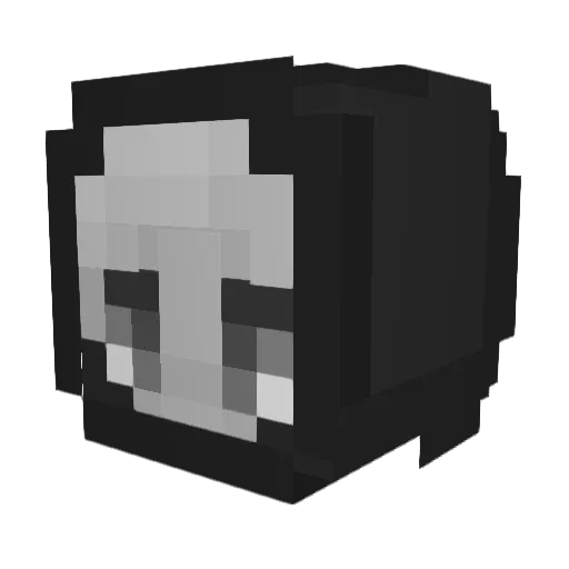 Jerryrep Minecraft avatar head, 3D render