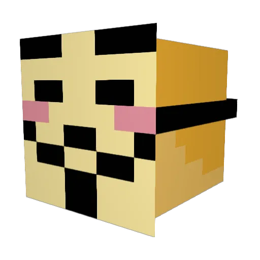 Jerrythebear69 Minecraft avatar head, 3D render