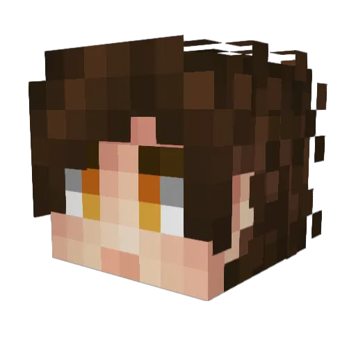 Jeruhmi Minecraft avatar head, 3D render