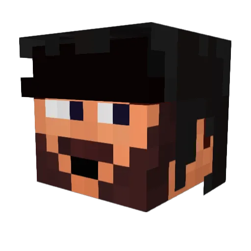 JerusalemIsrael Minecraft avatar head, 3D render