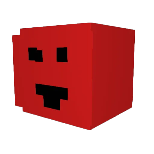 Jerwox Minecraft avatar head, 3D render