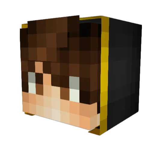 Jerx15_ Minecraft avatar head, 3D render