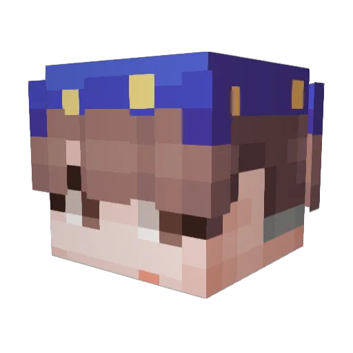 JesJezILife Minecraft avatar head, 3D render