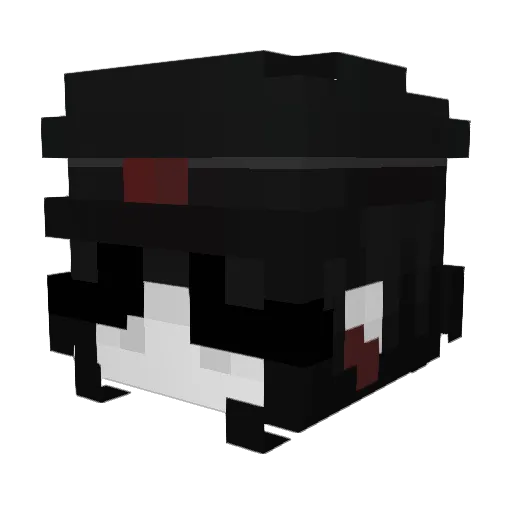 JesNL Minecraft avatar head, 3D render