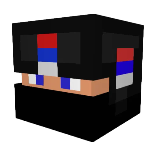 JesPez Minecraft avatar head, 3D render