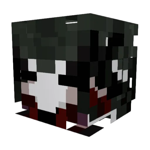 JesSquirrel Minecraft avatar head, 3D render