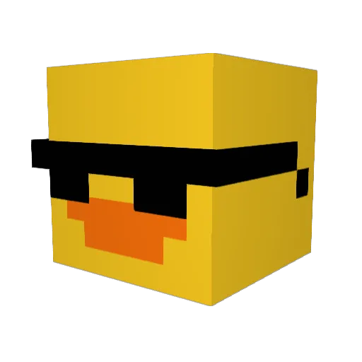 Jesaa Minecraft avatar head, 3D render