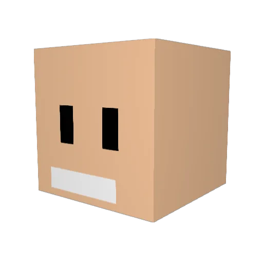 Jesajarne Minecraft avatar head, 3D render