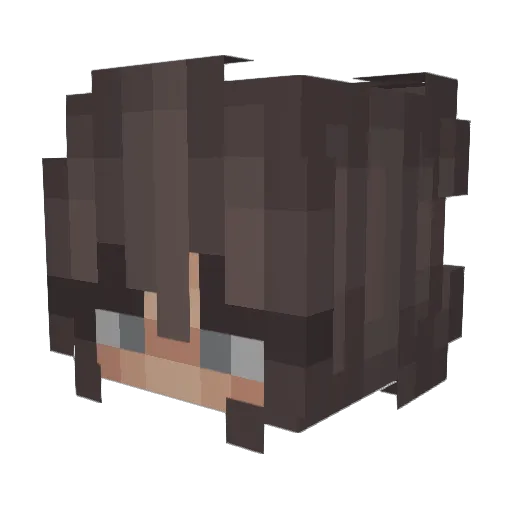 Jesalyn Minecraft avatar head, 3D render